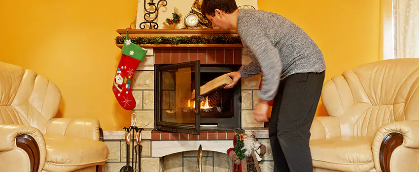 Rusted Metal Fireplace Restoration in White Plains, New York